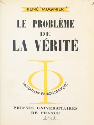 cover image of Le problème de la vérité